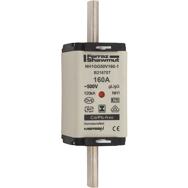 Mersen NH-Sicherungseinsatz SG Gr.1 gG 160A/500V KM NH1GG50V160-1